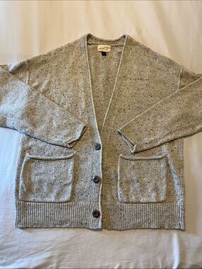 Universal Thread Vintage Gray Speckled Men's Cardigan